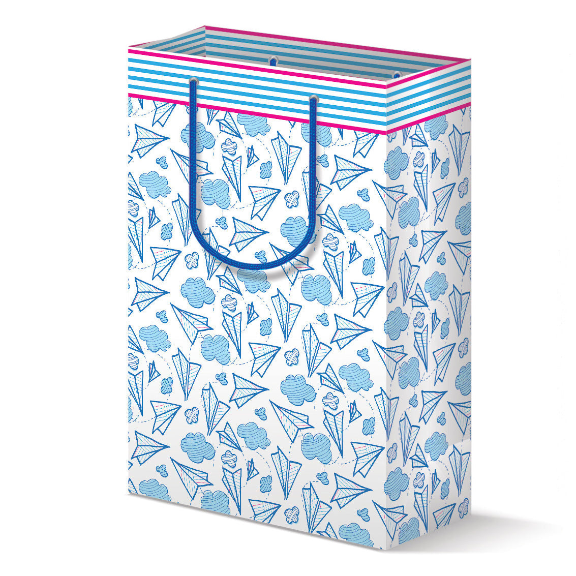 Paper Airplanes Pattern-Gift Bag