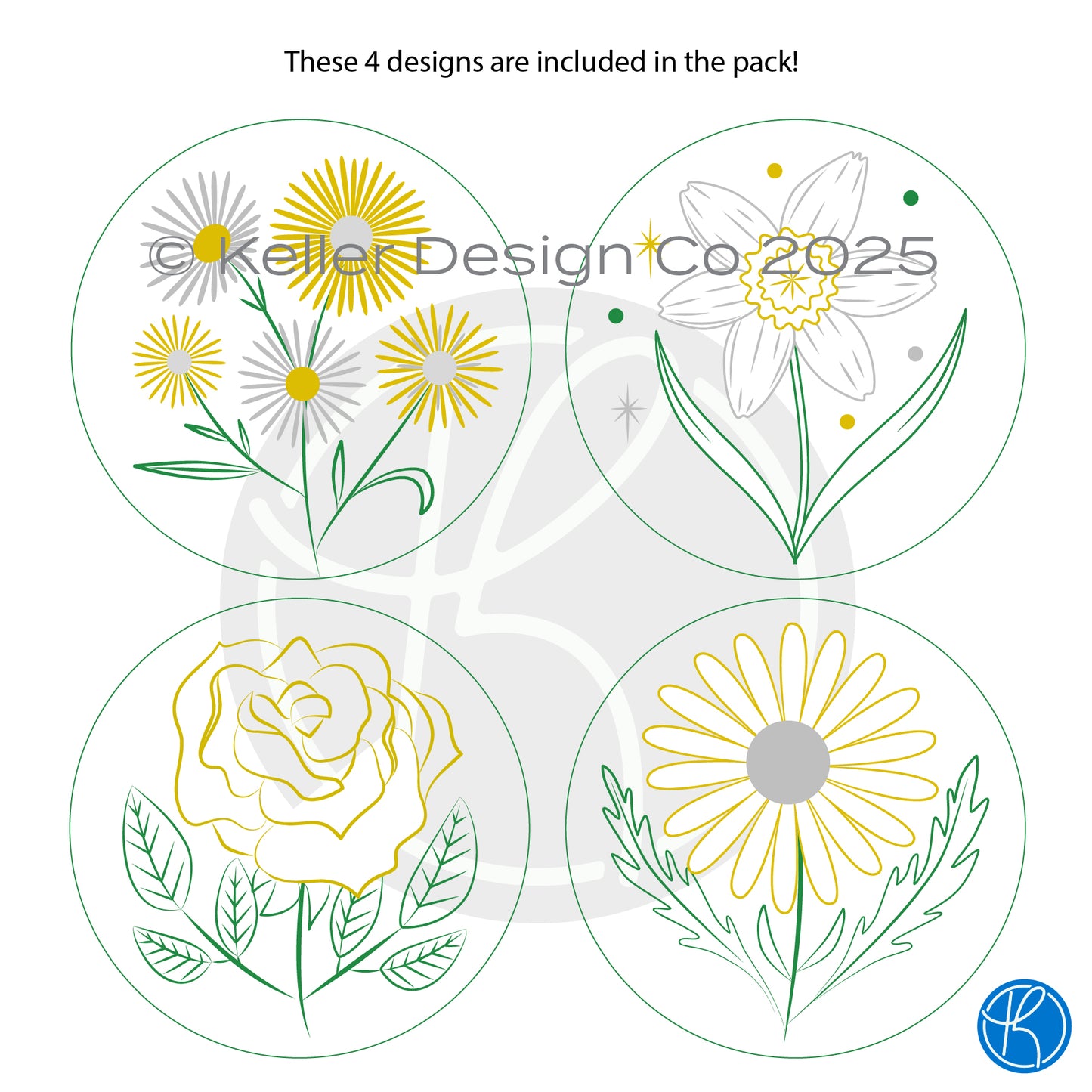 DIY Embroidery Patch Kit-Floral Pack - PREORDER!