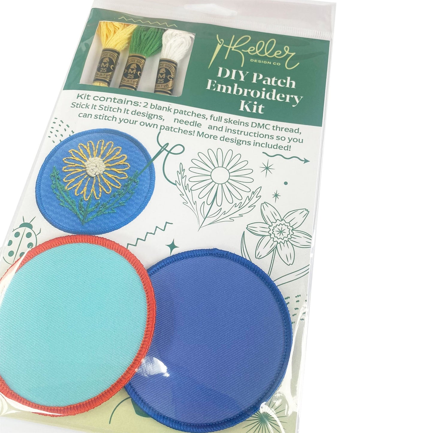 DIY Embroidery Patch Kit-Floral Pack - PREORDER!