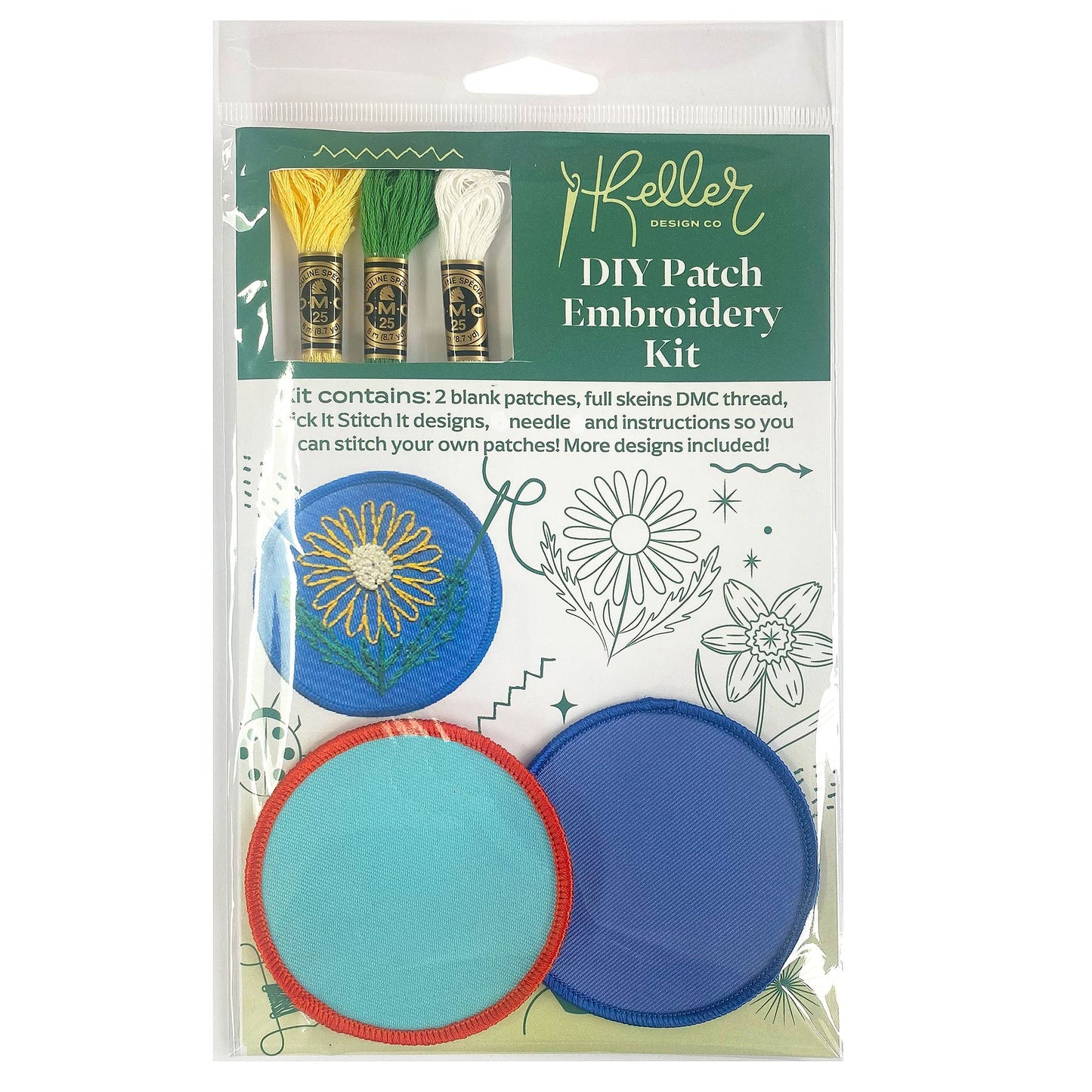 DIY Embroidery Patch Kit-Floral Pack - PREORDER!