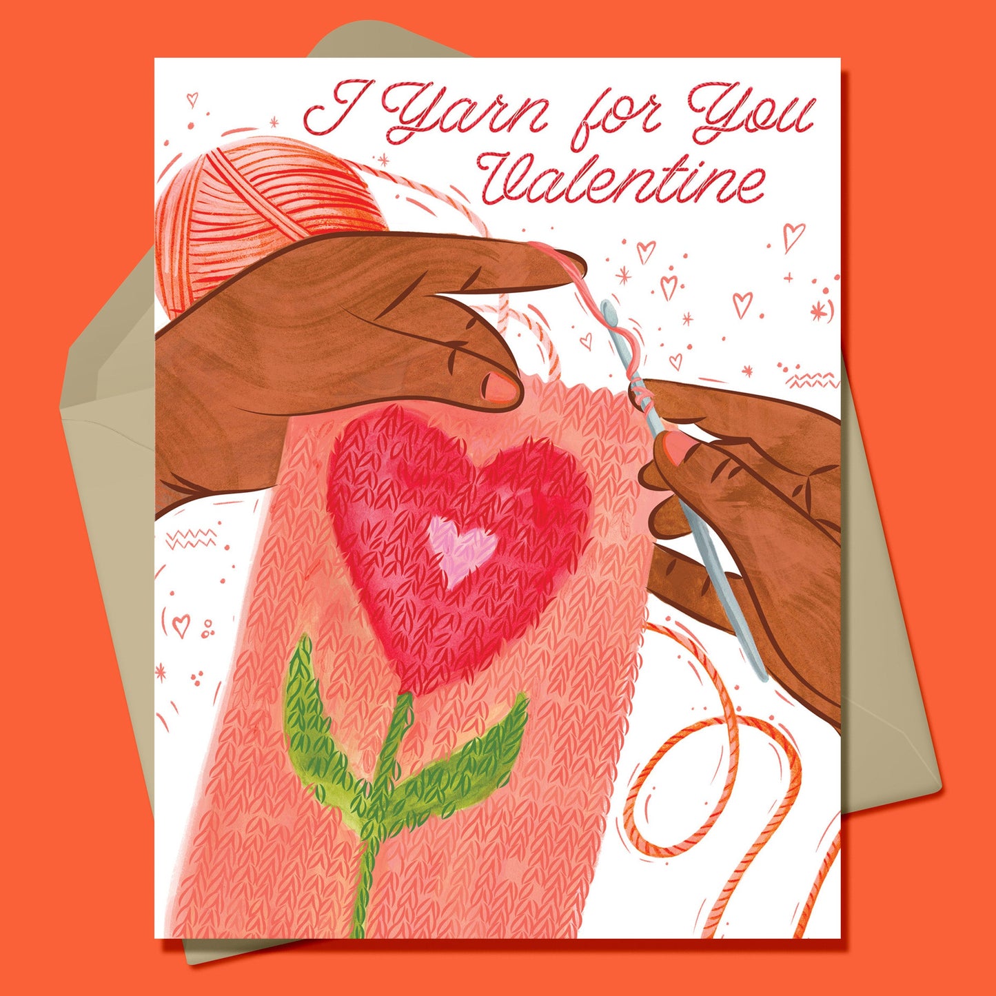 I Yarn for You Valentine A2 Greeting Card