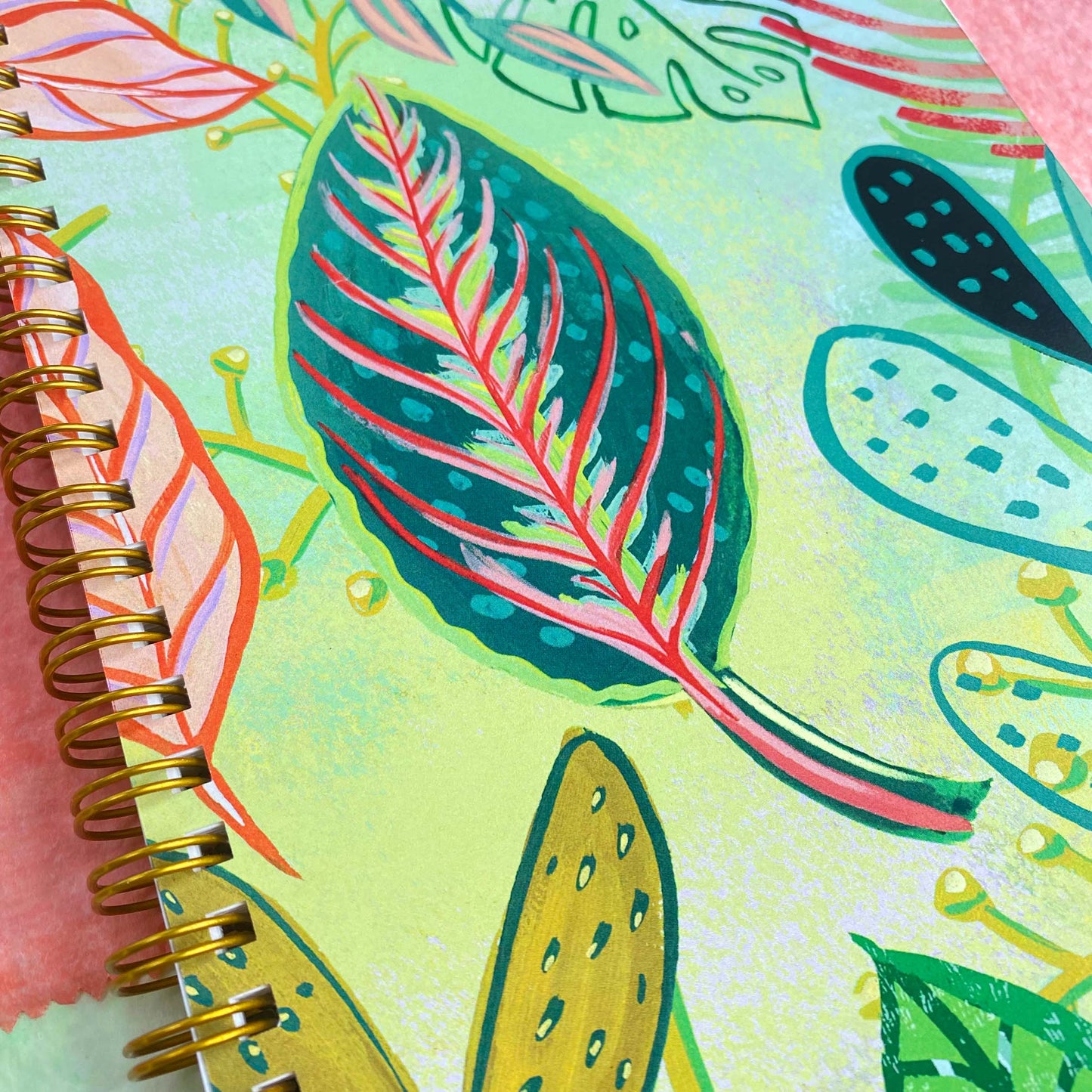 Wild Plants-5.5”x8”- Big Ideas Spiral Bound Notebook-Wholesale