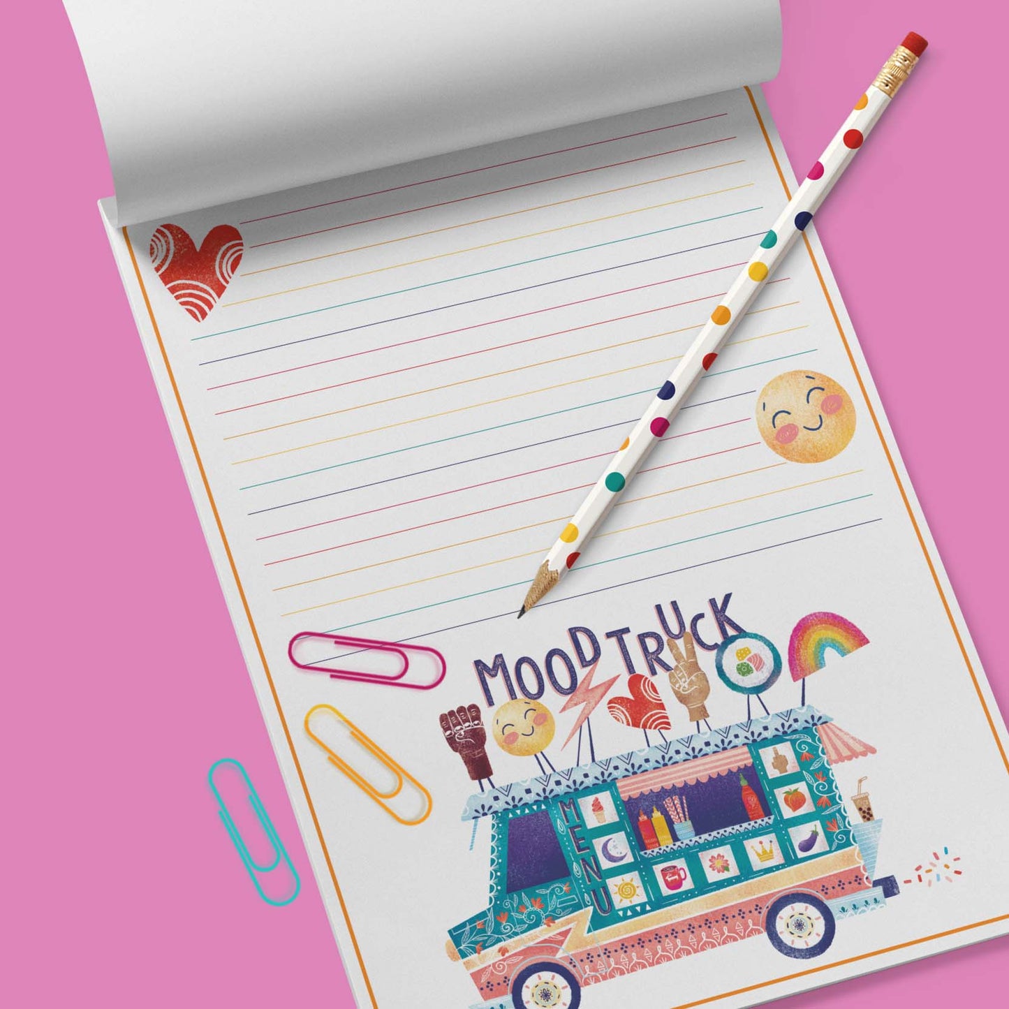 Mood Truck 5"x7" Notepad-Wholesale