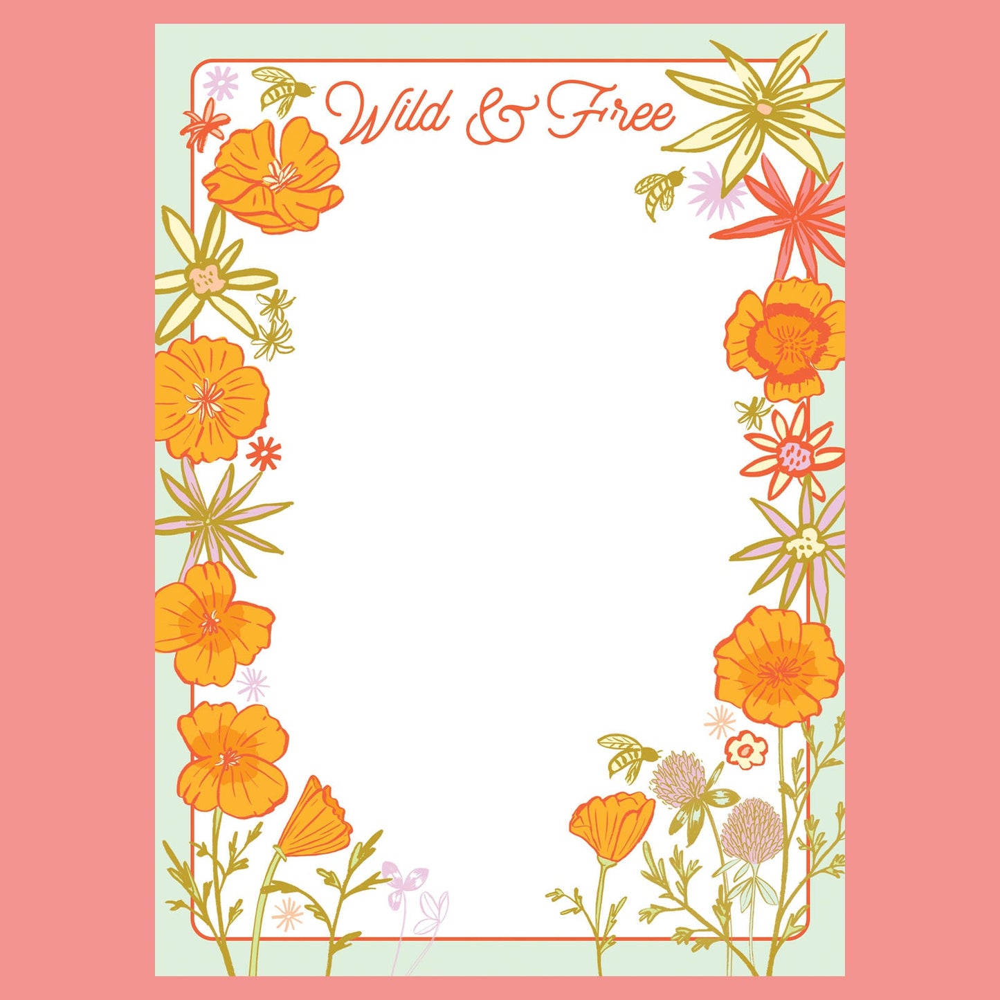 Wild and Free 5"x7" Notepad-Wholesale