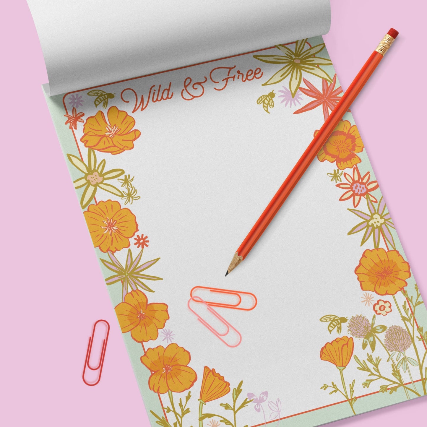 Wild and Free 5"x7" Notepad-Wholesale