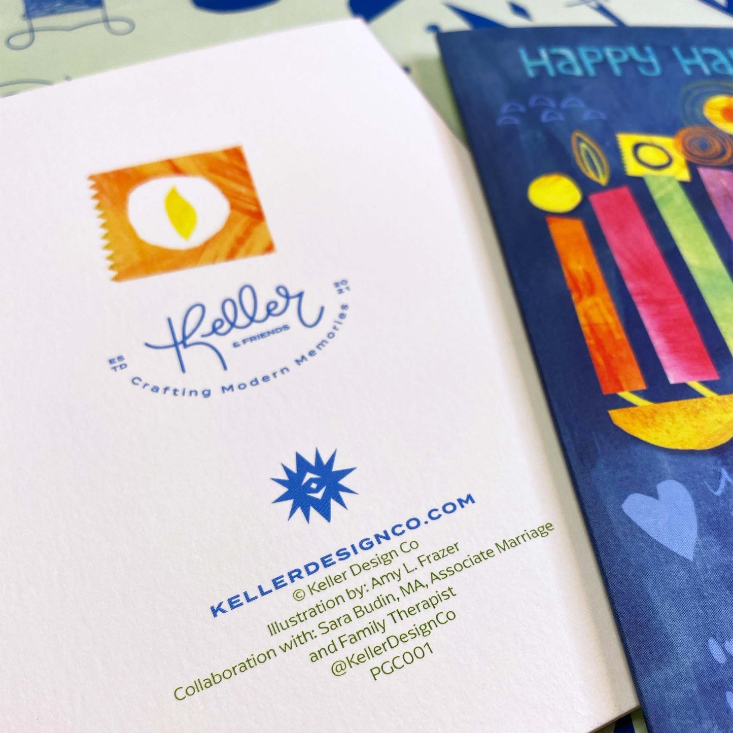 Happy Hanukkah Menorah Greeting Card-Wholesale