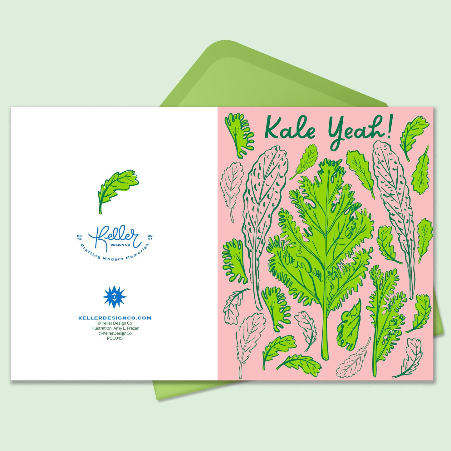 Boxed Set of 8 Cards-Kale Yeah! Greeting Cards-Wholesale