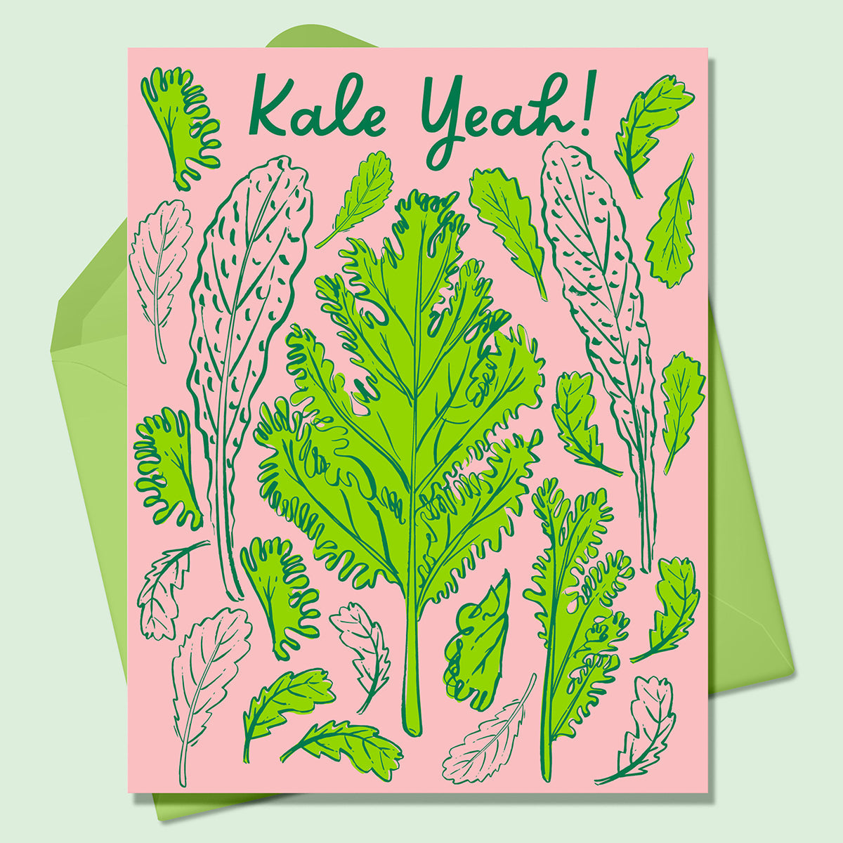 Kale Yeah! Greeting Card-Wholesale