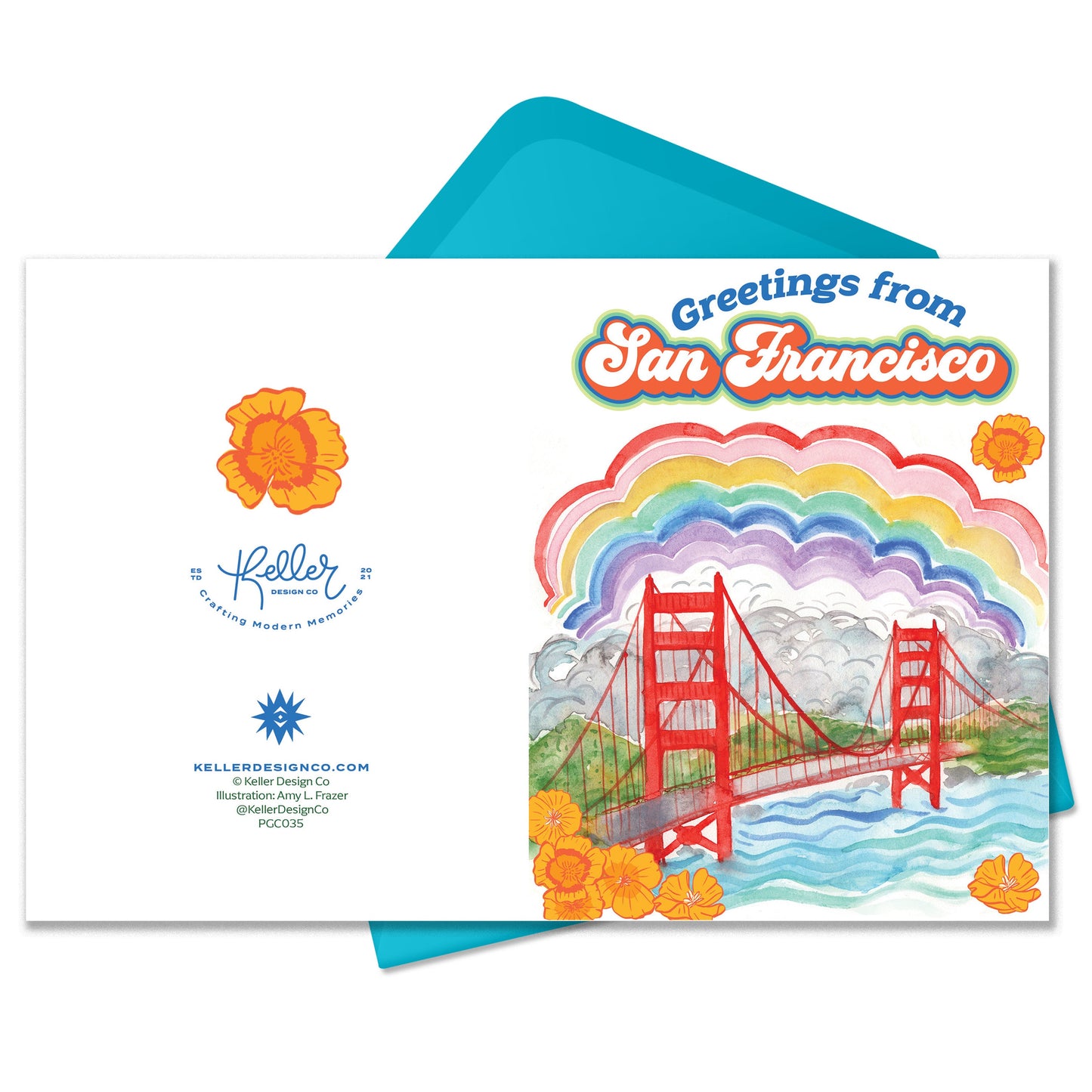 Greetings from San Francisco Greeting Card
