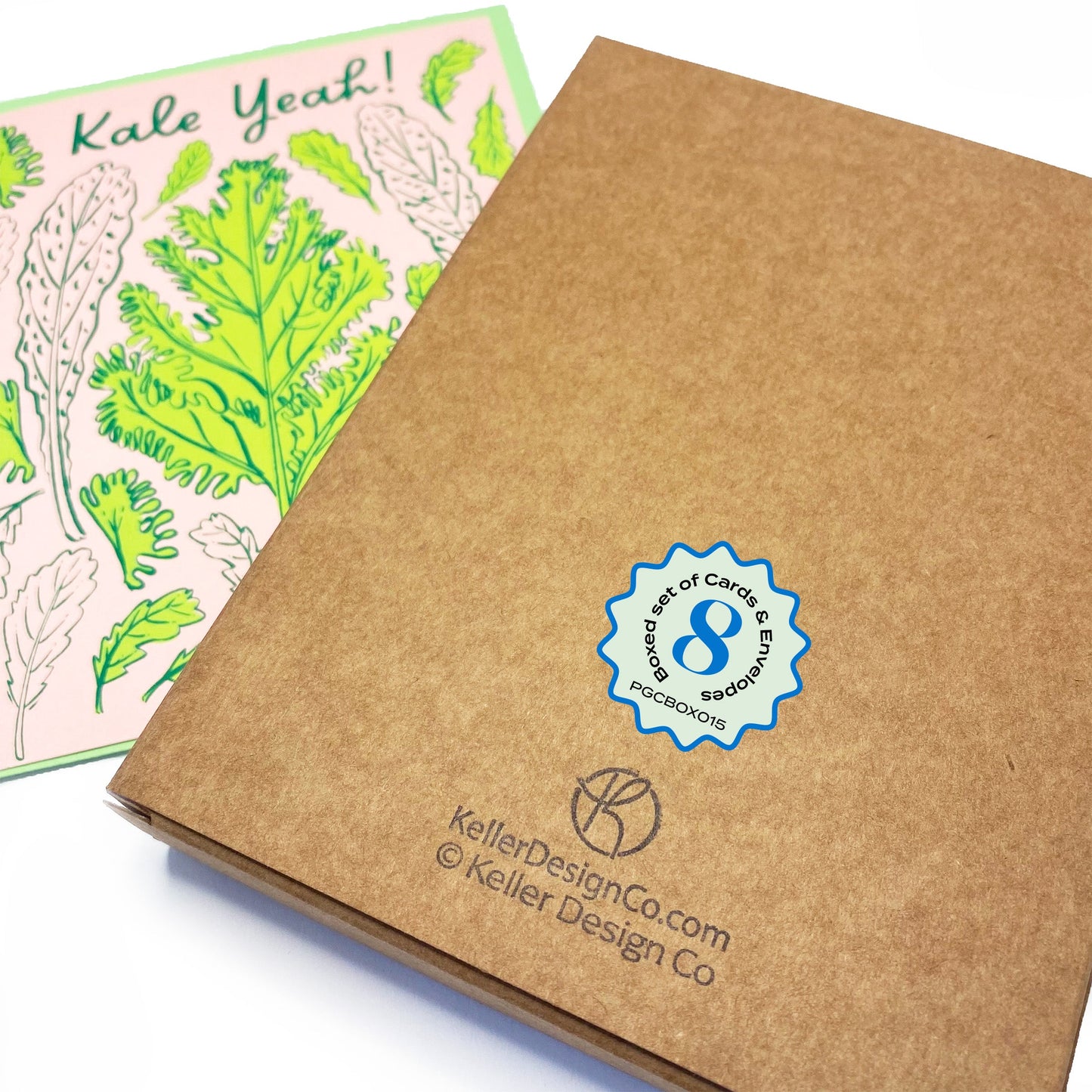 Boxed Set of 8 Cards-Kale Yeah! Greeting Cards-Wholesale