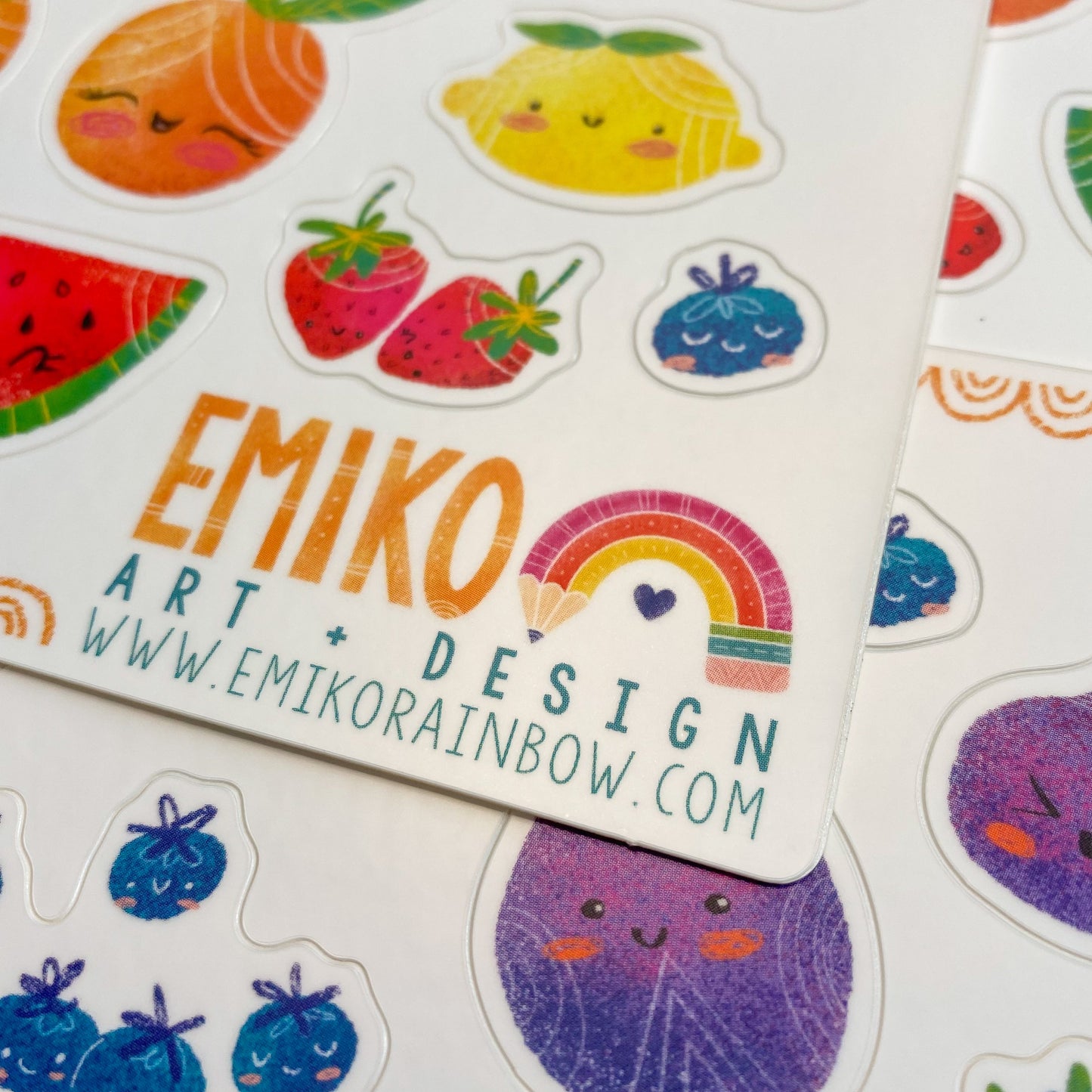 Fun Fruits and Veggies Sticker Sheet-Wholesale