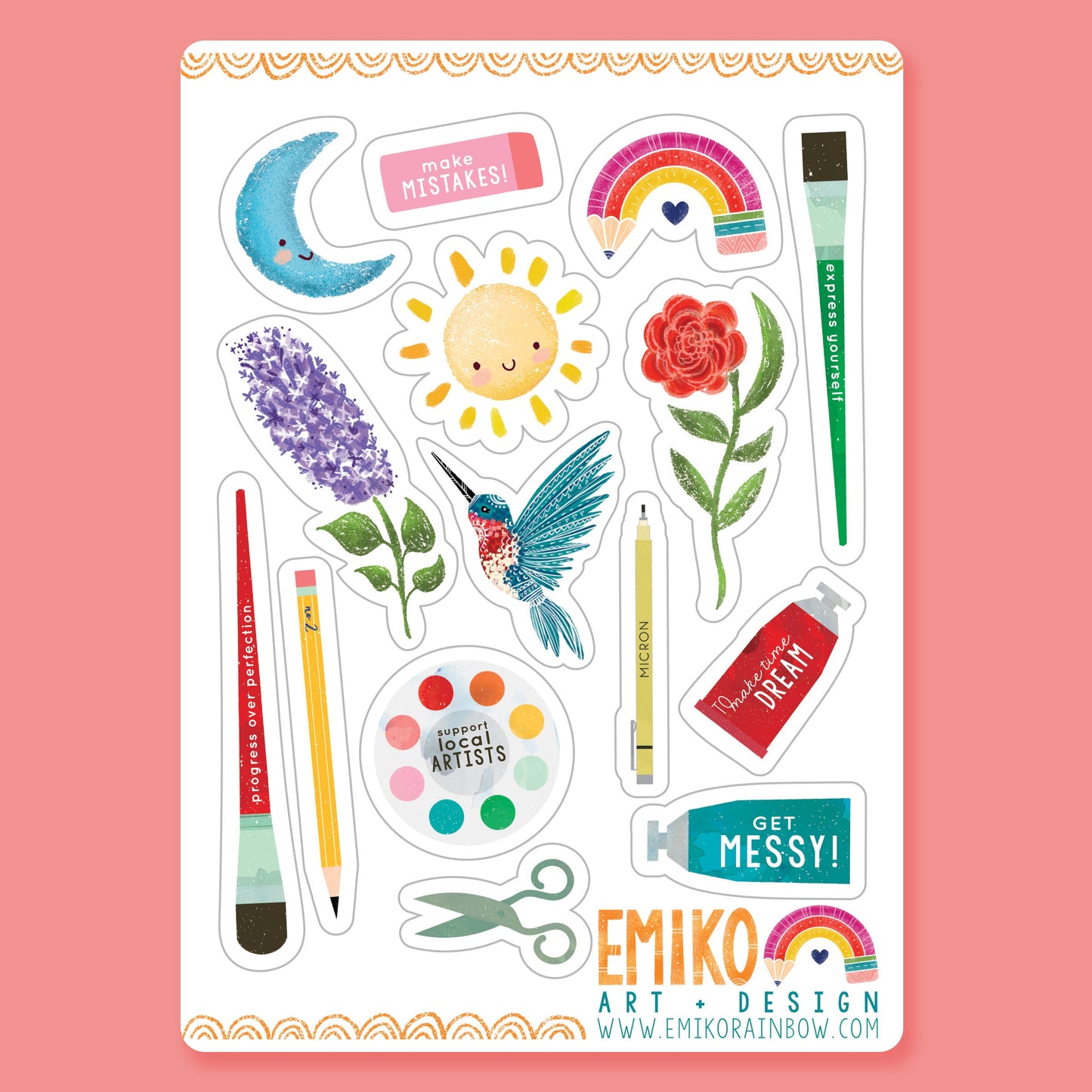 Get Messy Sticker Sheet-Wholesale