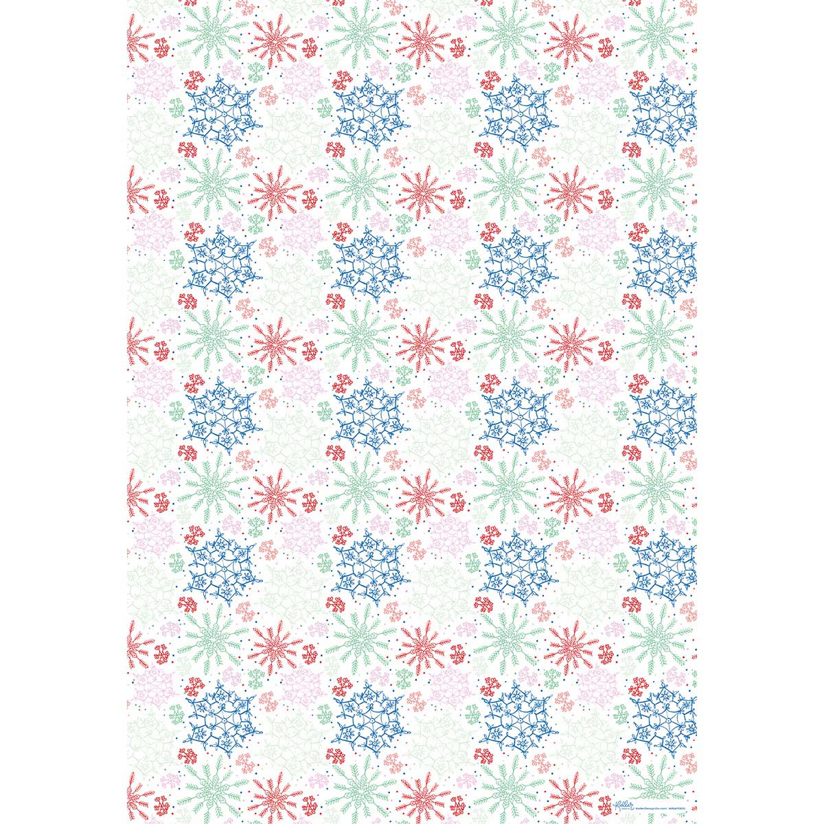 Let it Snow-White Gift Wrap-3 Sheets-Wholesale