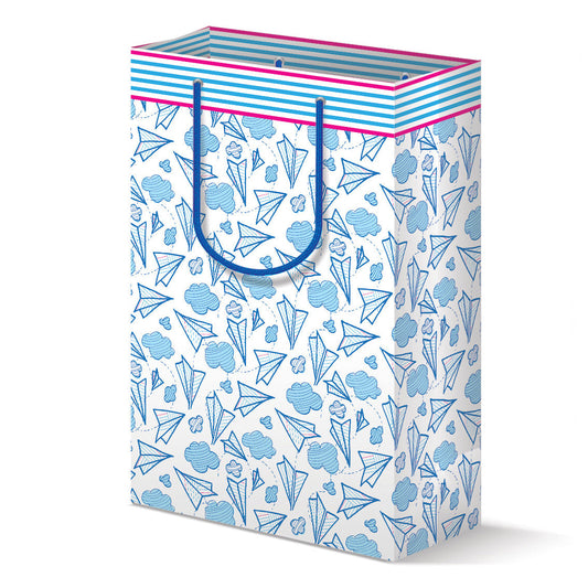 Paper Airplanes Pattern-Gift Bag