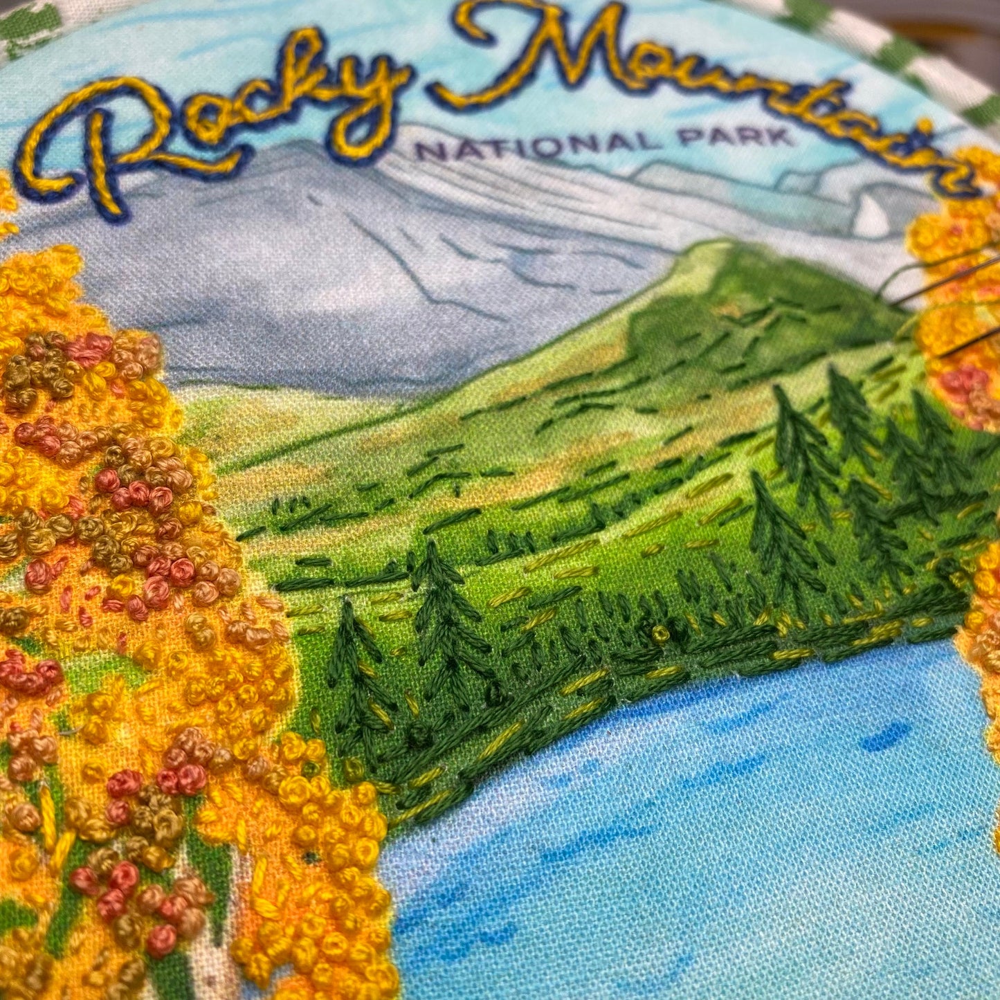 Rocky Mountain National Park Hand Embroidery Craft Kit