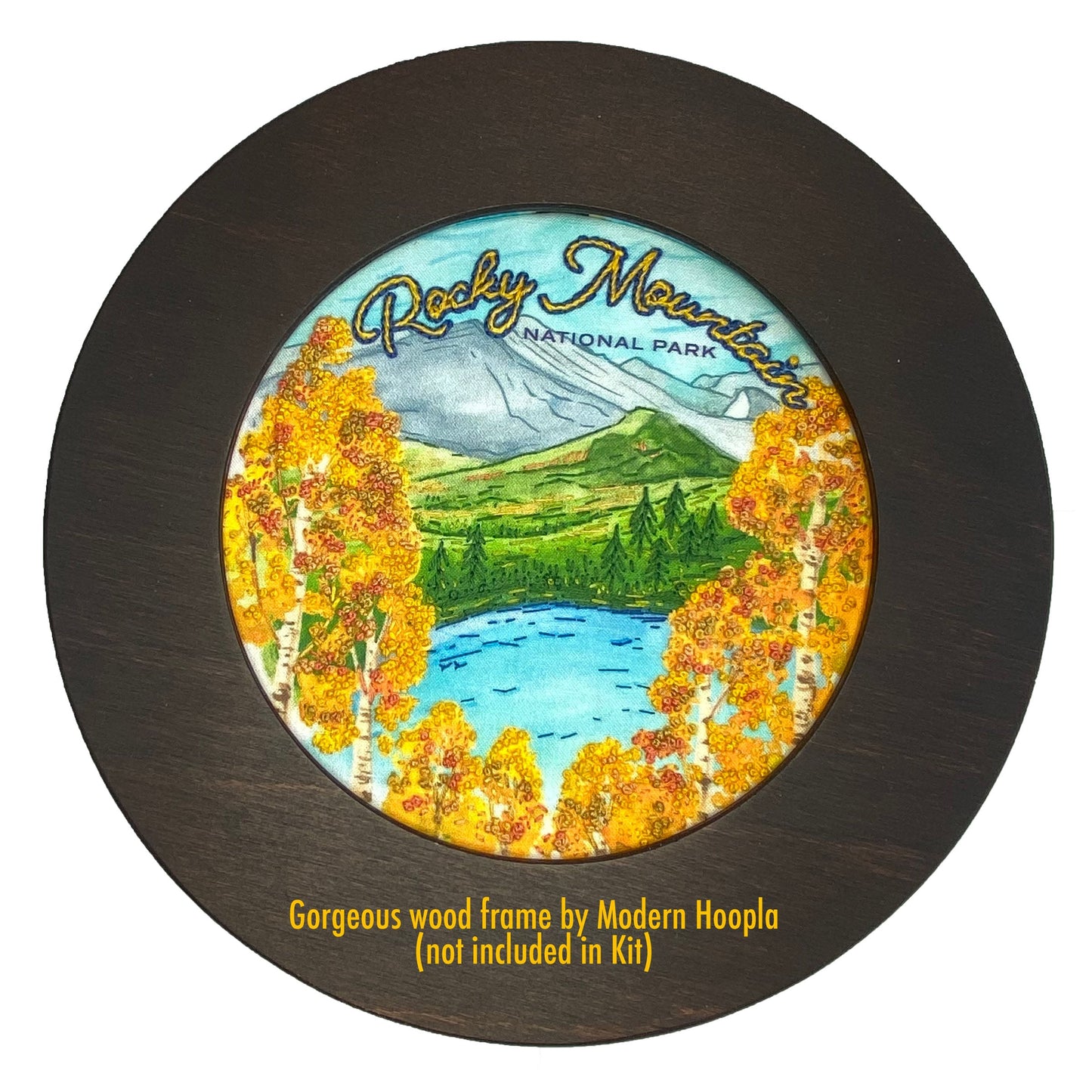 Rocky Mountain National Park Hand Embroidery Craft Kit