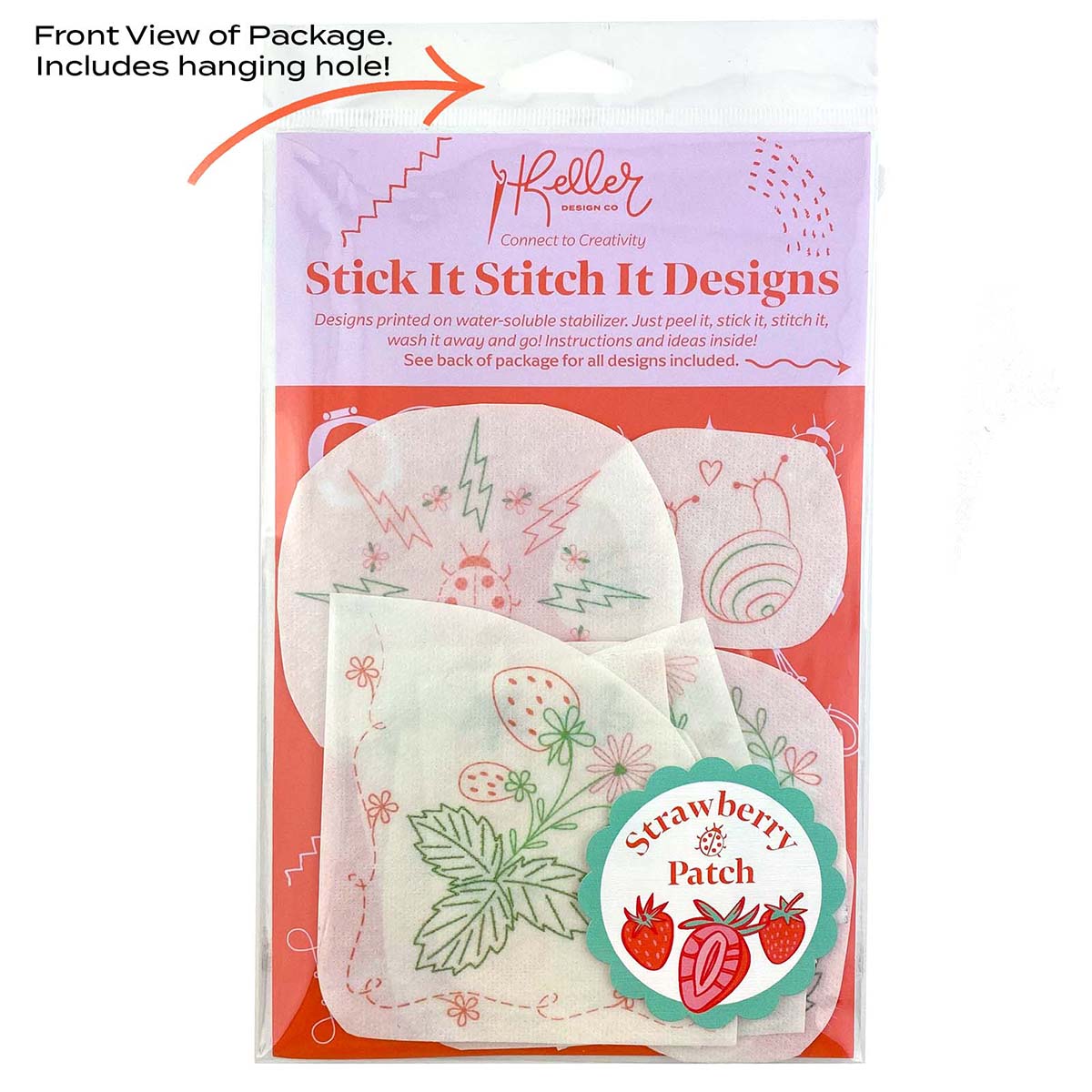 Stick it Stitch It Strawberry Patch Embroidery Kit