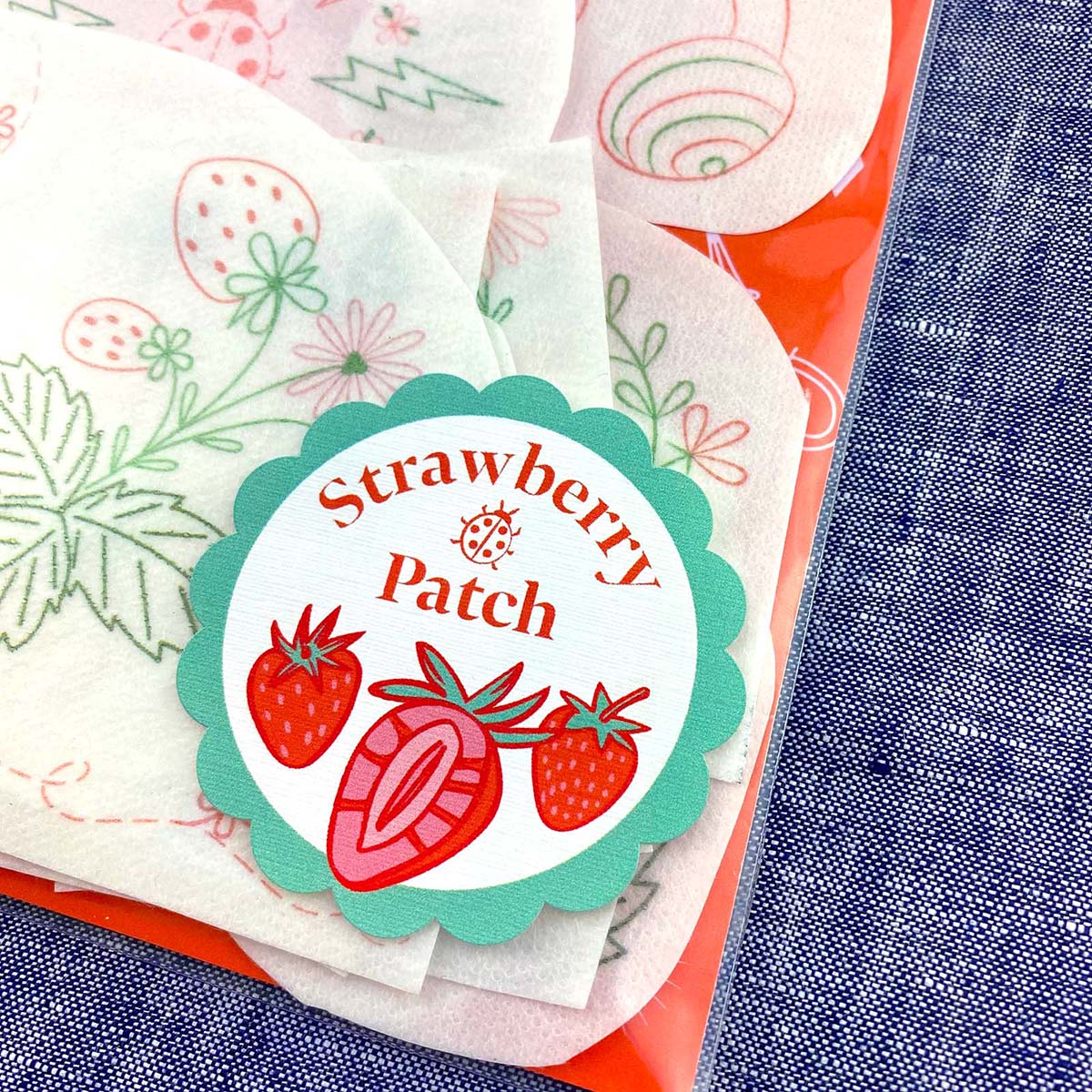 Stick it Stitch It Strawberry Patch Embroidery Kit