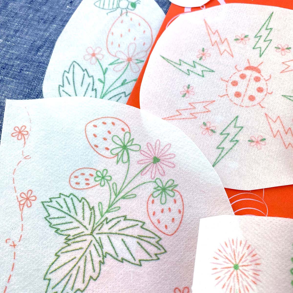 Stick it Stitch It Strawberry Patch Embroidery Kit