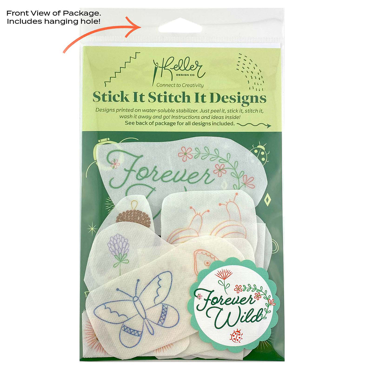 Stick and Stitch Forever Wild Embroidery Pattern Designs