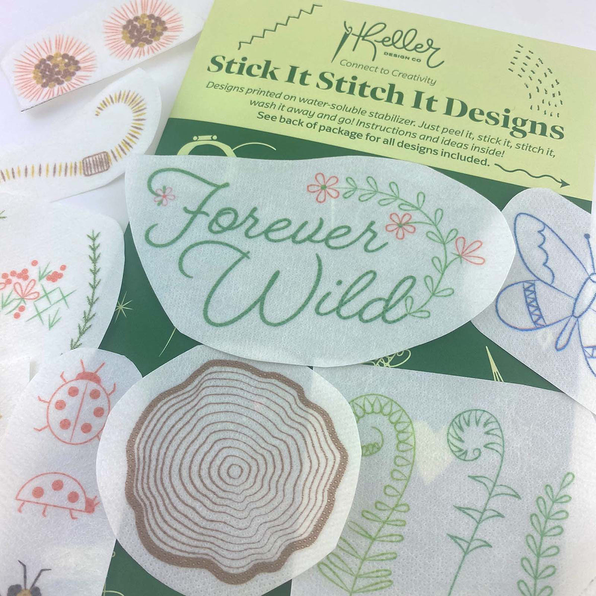 Stick and Stitch Forever Wild Embroidery Pattern Designs