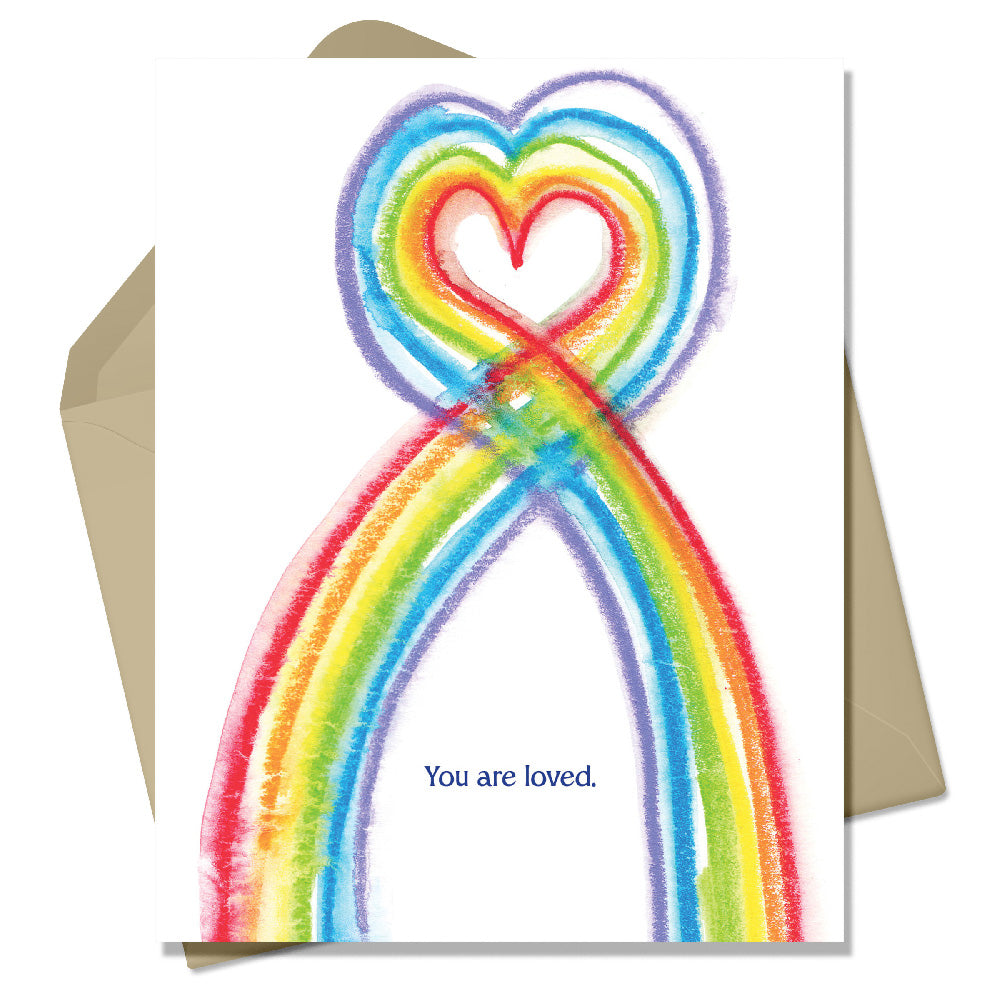 Rainbow You are Loved Greeting Card