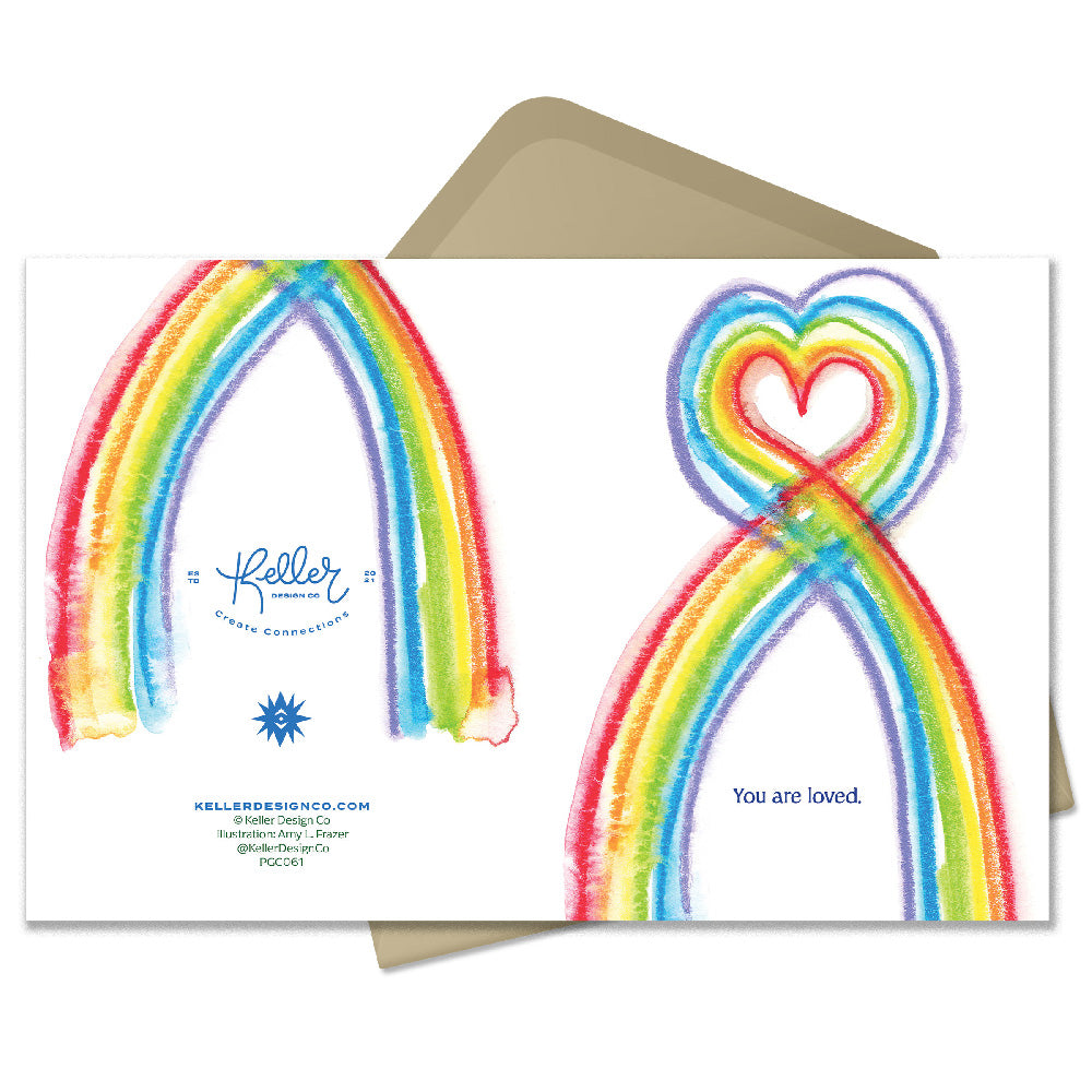 Rainbow You are Loved Greeting Card