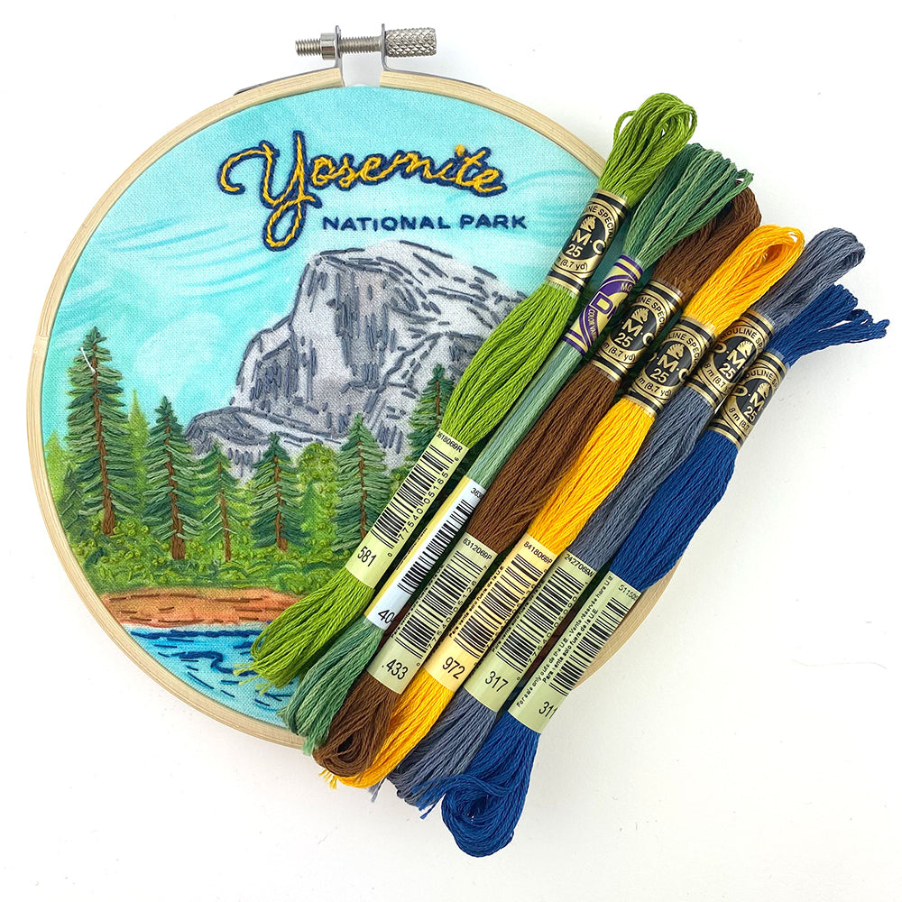 Yosemite National Park Embroidery Kit