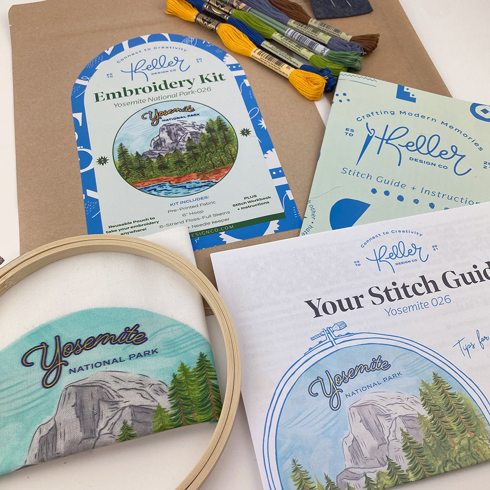 Yosemite National Park Embroidery Kit