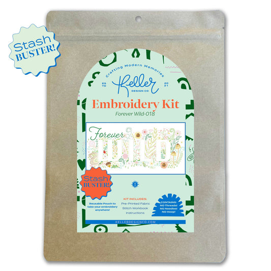 Stash Buster! Forever Wild Embroidery Kit-Wholesale