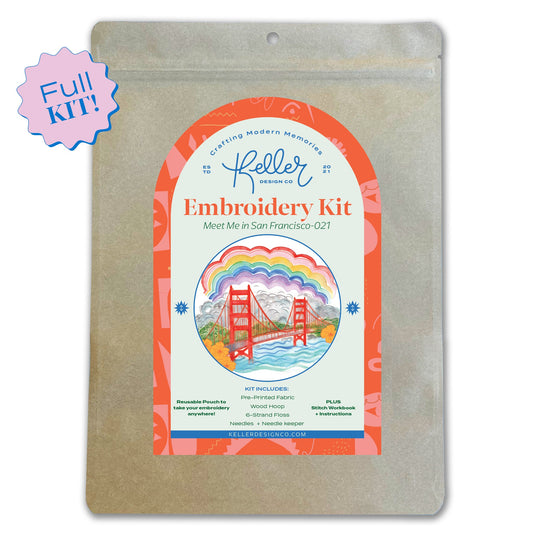 Meet Me in San Francisco Embroidery Kit