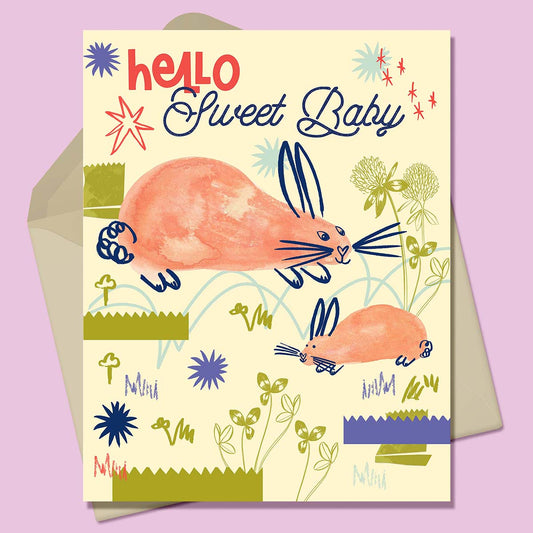 Hello Sweet Baby Greeting Card-Wholesale