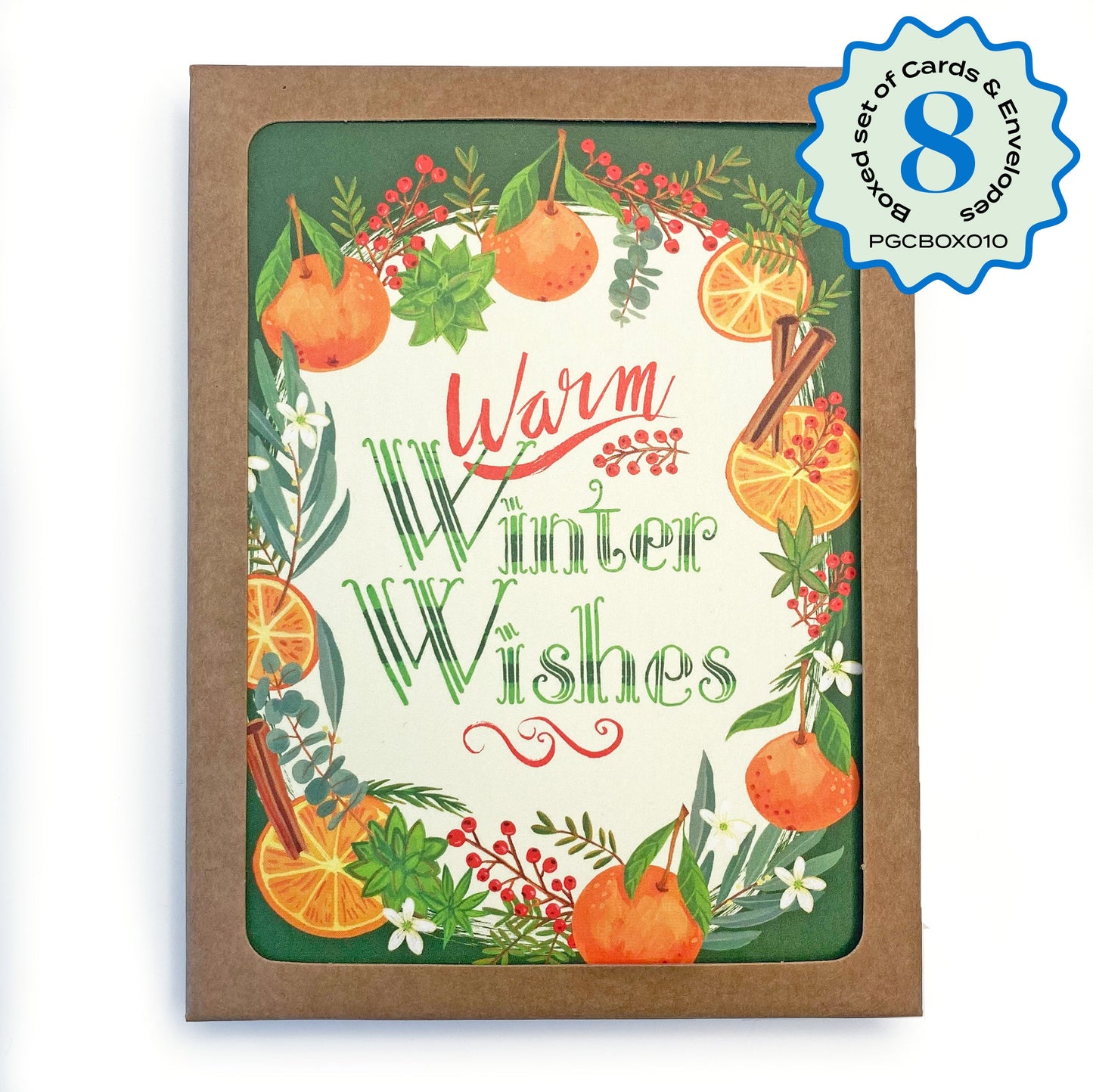 Boxed Set of 8 Cards-Warm Winter Wishes Greeting Cards-Wholesale