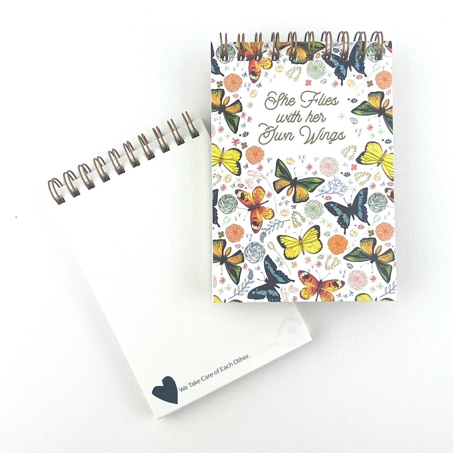 Butterflies She Flies-3.5”x5” Little Ideas Spiral Bound Notebook-Wholesale