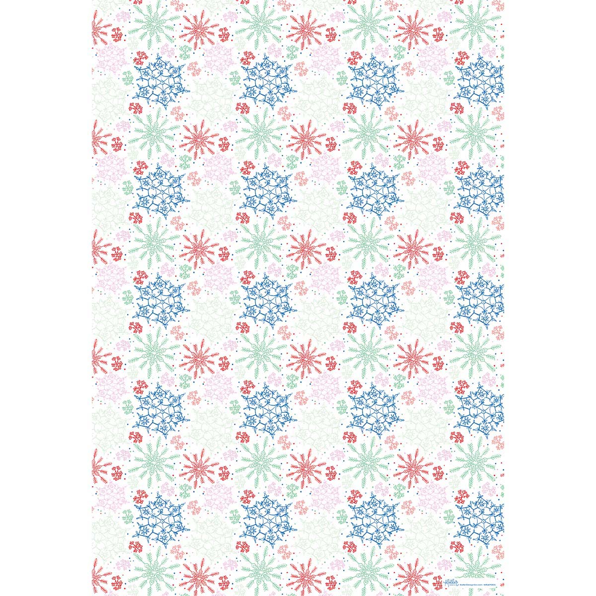 Let it Snow-White Gift Wrap-3 Sheets-Wholesale
