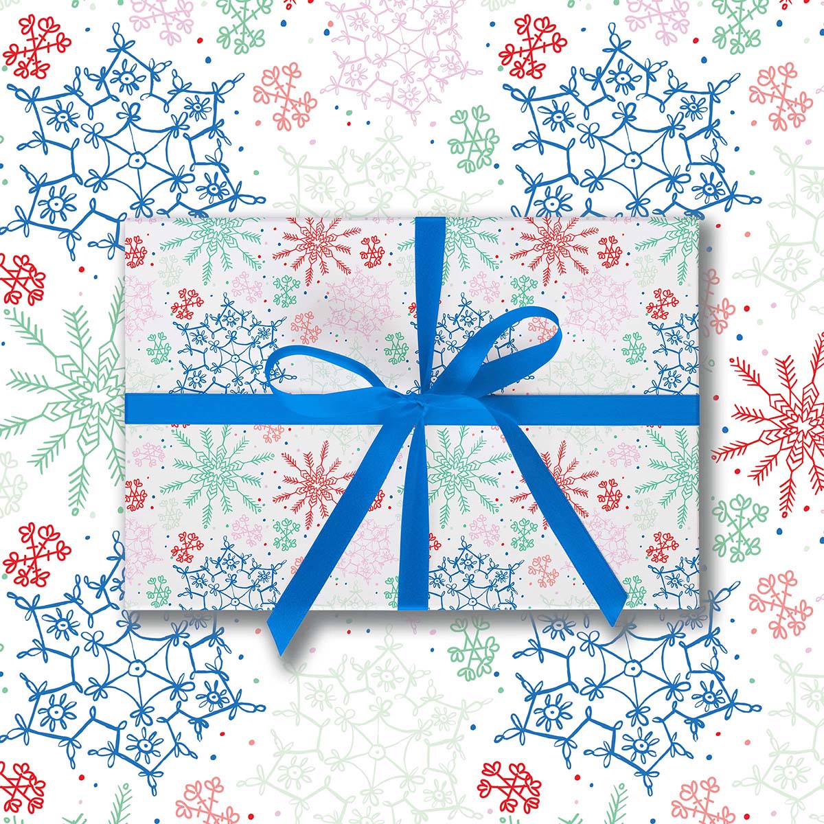 Let it Snow-White Gift Wrap-3 Sheets-Wholesale